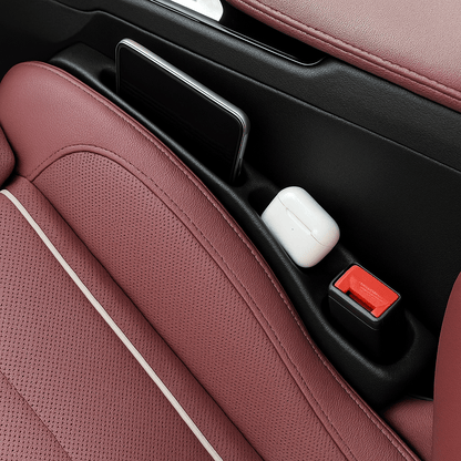 StopDrop Duo™ – Accessoire anti - perte voiture | Empêche la chute d’objets entre les sièges | Universel, Étanche, Facile à Installer - FaciliCasa