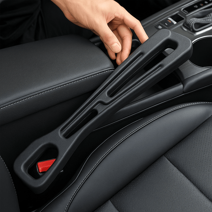StopDrop Duo™ – Accessoire anti - perte voiture | Empêche la chute d’objets entre les sièges | Universel, Étanche, Facile à Installer - FaciliCasa