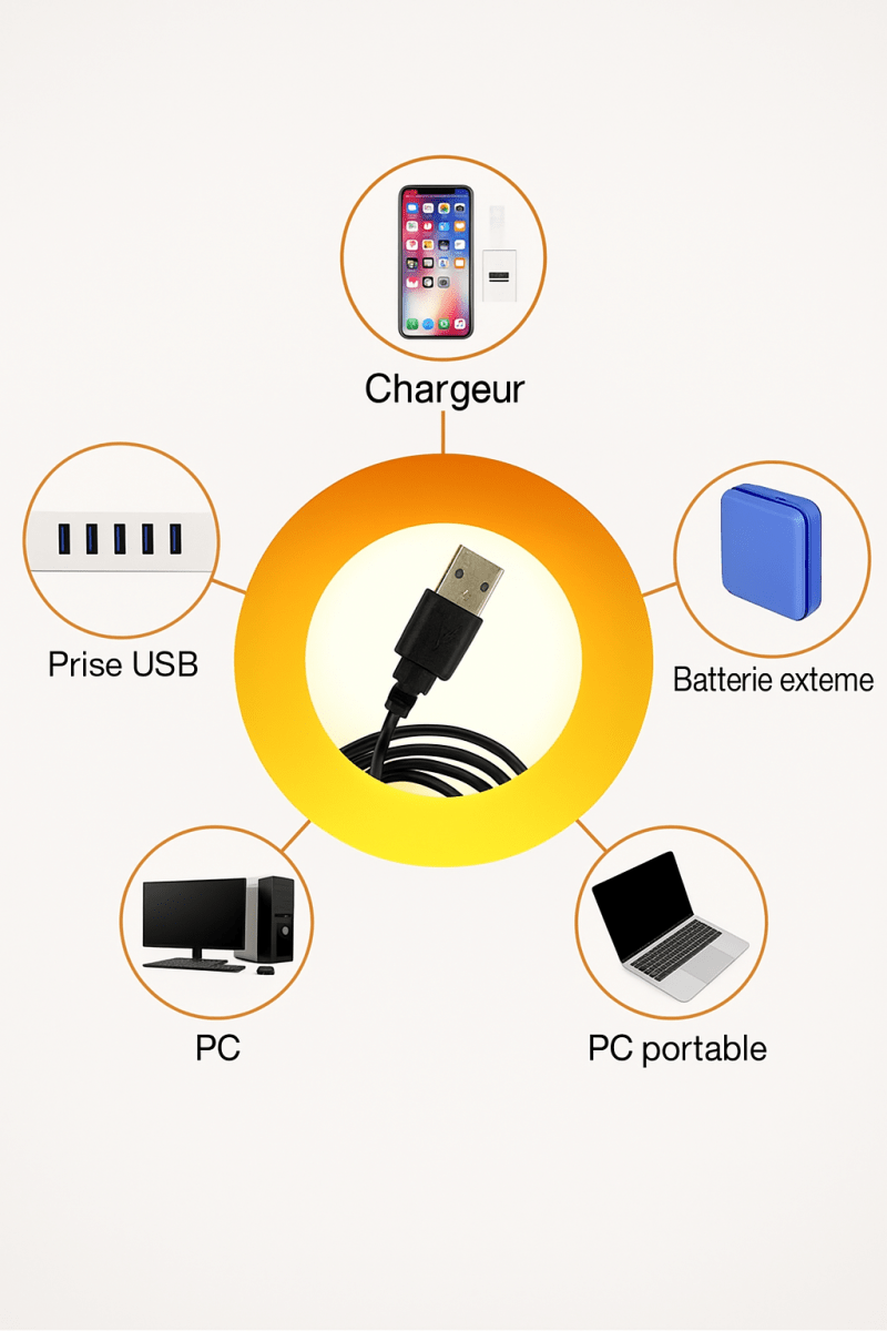 🌇 SunGlow™ - La lampe qui transforme chaque mur en coucher de soleil magique - FaciliCasa