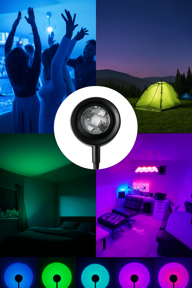 🌇 SunGlow™ - La lampe qui transforme chaque mur en coucher de soleil magique - FaciliCasa