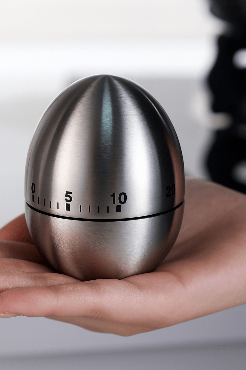🕒 TimeMaster™ - Minuterie de Cuisine Mécanique Élégante en Acier Inoxydable - FaciliCasa