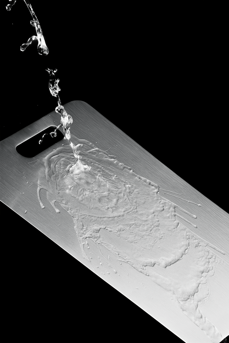 TitanBoard™ – Planche à découper en titane inoxydable 304, hygiénique, ultra résistante & double face pour une découpe professionnelle - FaciliCasa