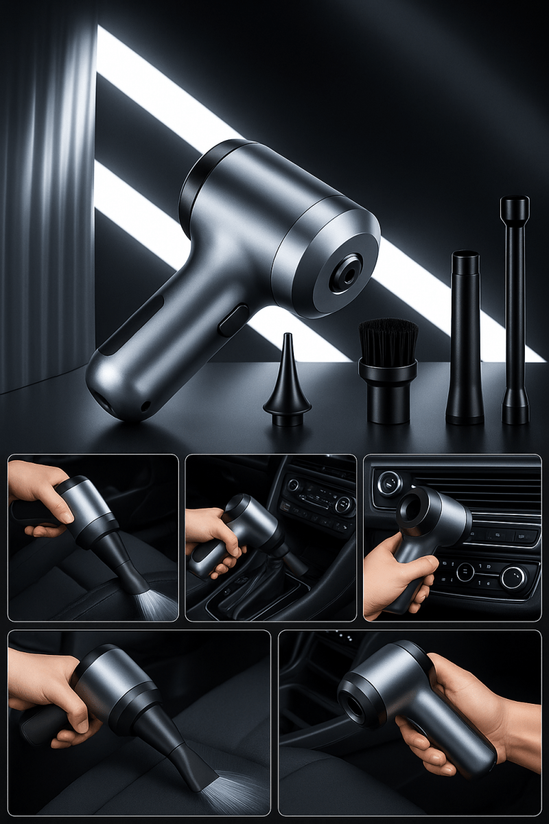 🚗 TurboClean™ - L'Aspirateur de Voiture Sans Fil Ultra - Puissant 15000PA - FaciliCasa