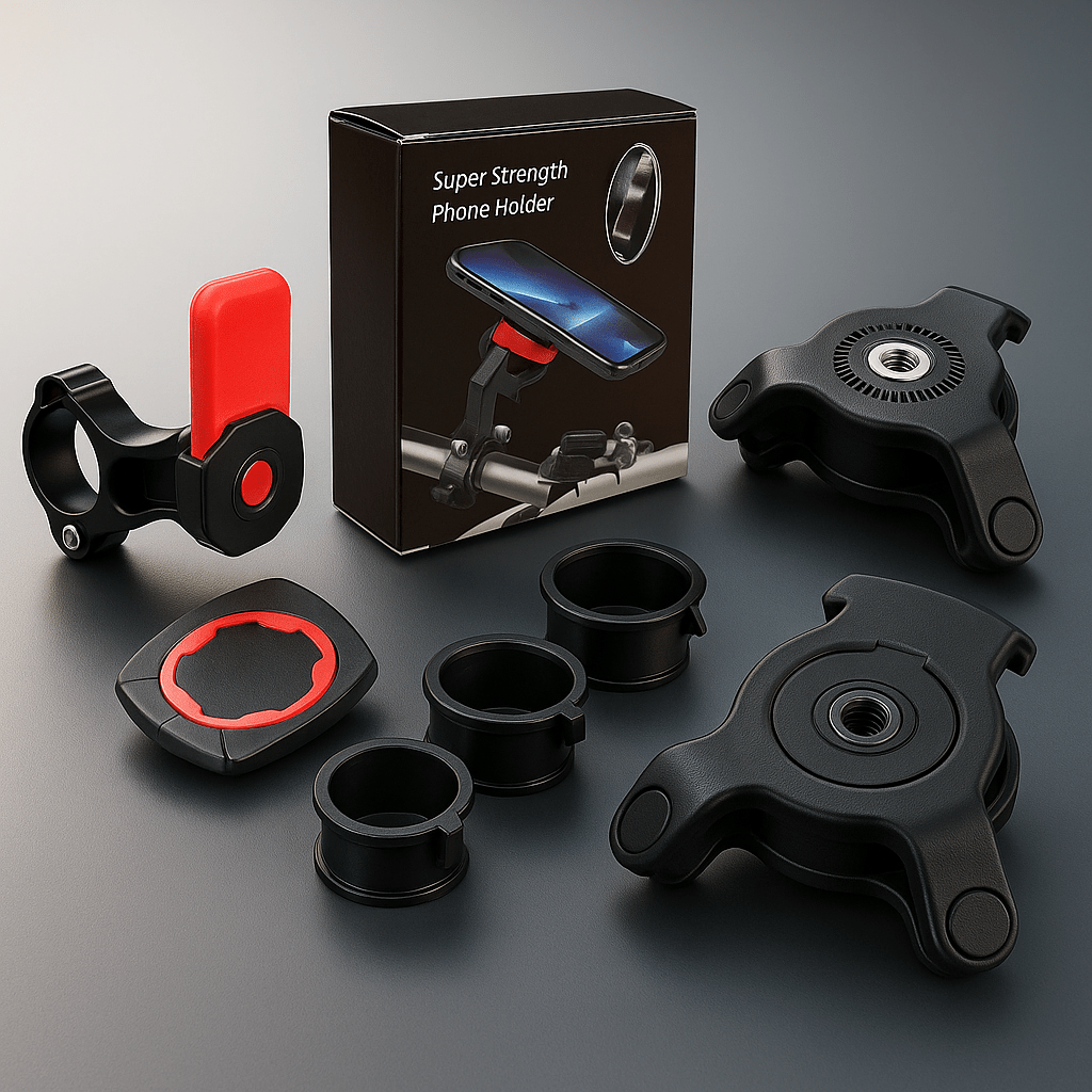 VibraLock Pro™ – Support de Téléphone Anti - Vibration pour Moto, VTT et Vélo - FaciliCasa