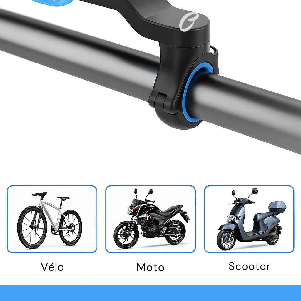 VibraLock Pro™ – Support de Téléphone Anti - Vibration pour Moto, VTT et Vélo - FaciliCasa