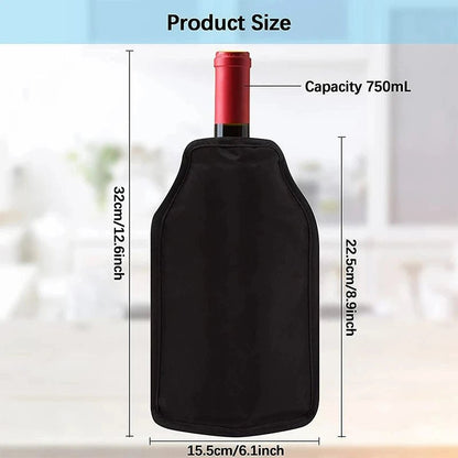 Wine Ice Bag Cooling Holder Jelly Picnic Beverage Nylon Wine Cooler Sleeve Soft Drink Rack Bar Tool Champagne Wine Bottle Covers - FaciliCasa